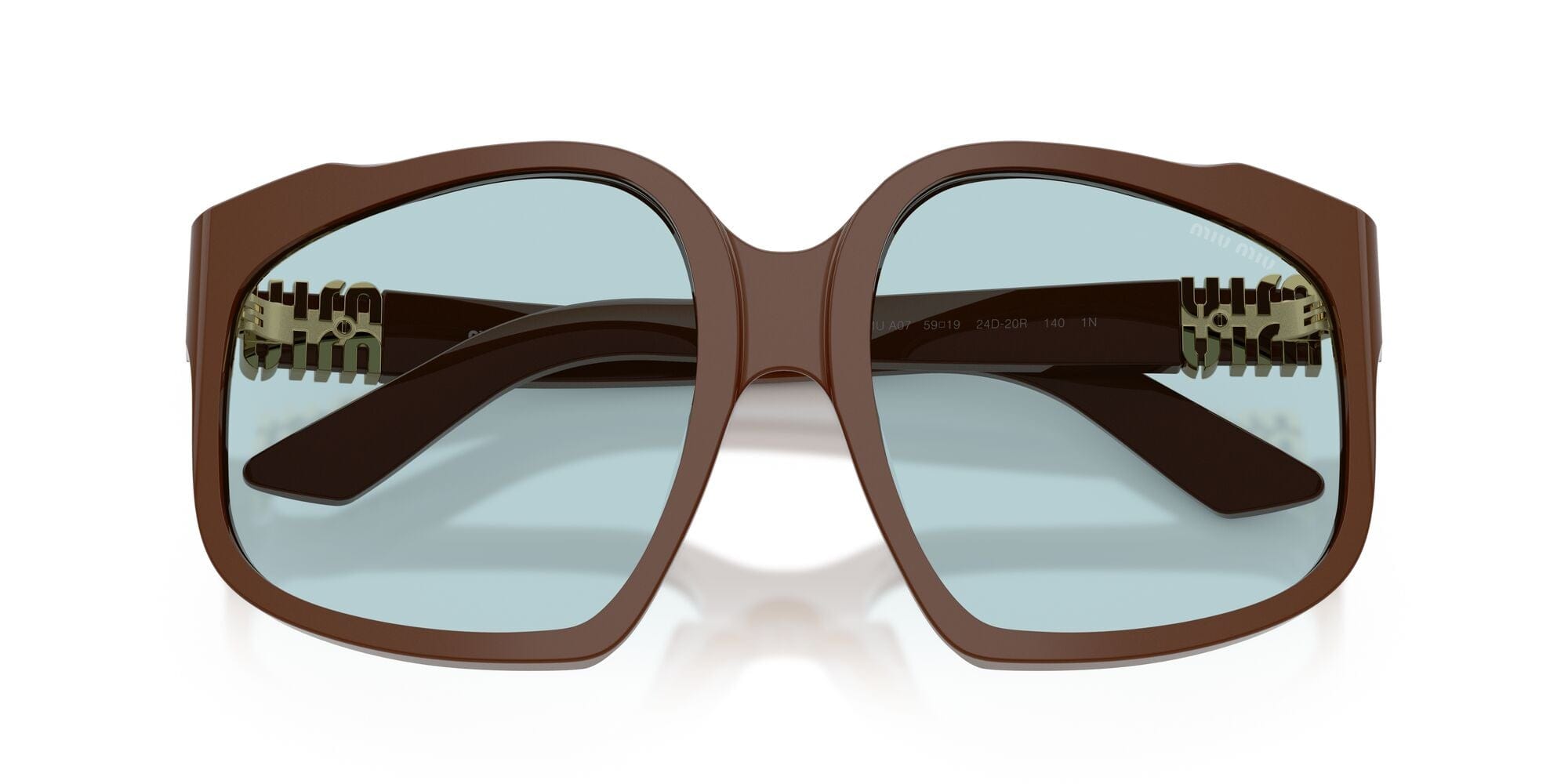 SMUA07S 24D20R59 chocolate/light blue lens