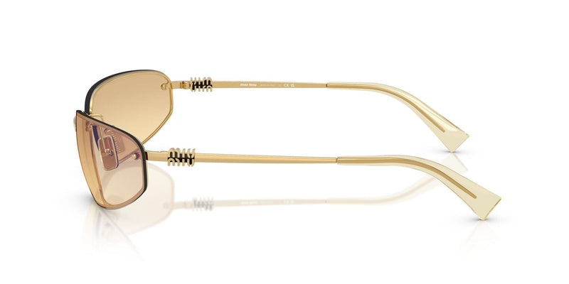 SMUA50S 5AK7R1 gold/yellow gradient grey mirror blue lens