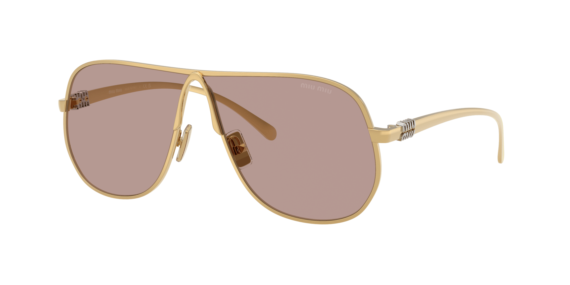 SMUA56S 5AK 20I gold/light purple brown lens