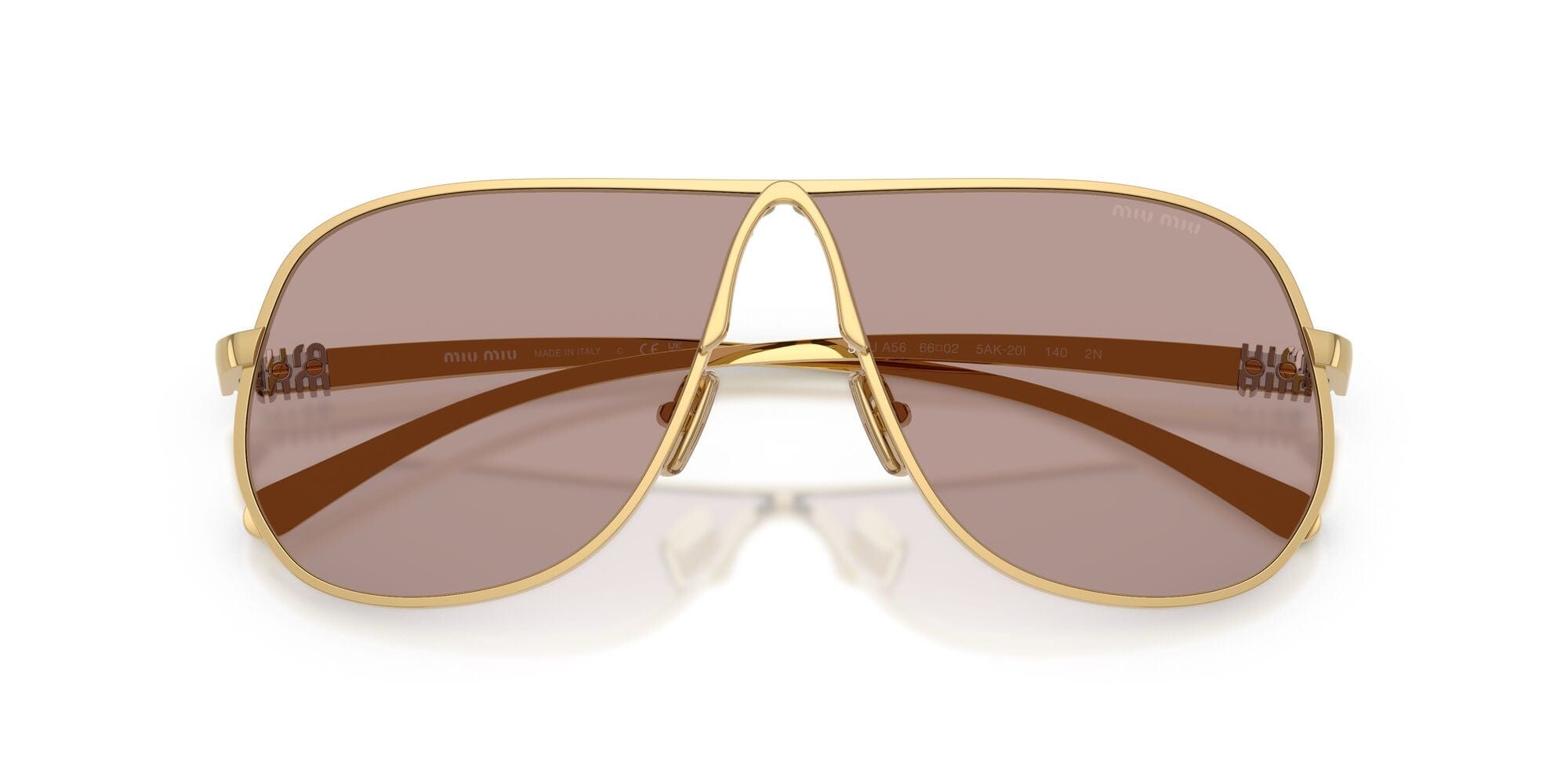 SMUA56S 5AK20I gold/light purple brown lens
