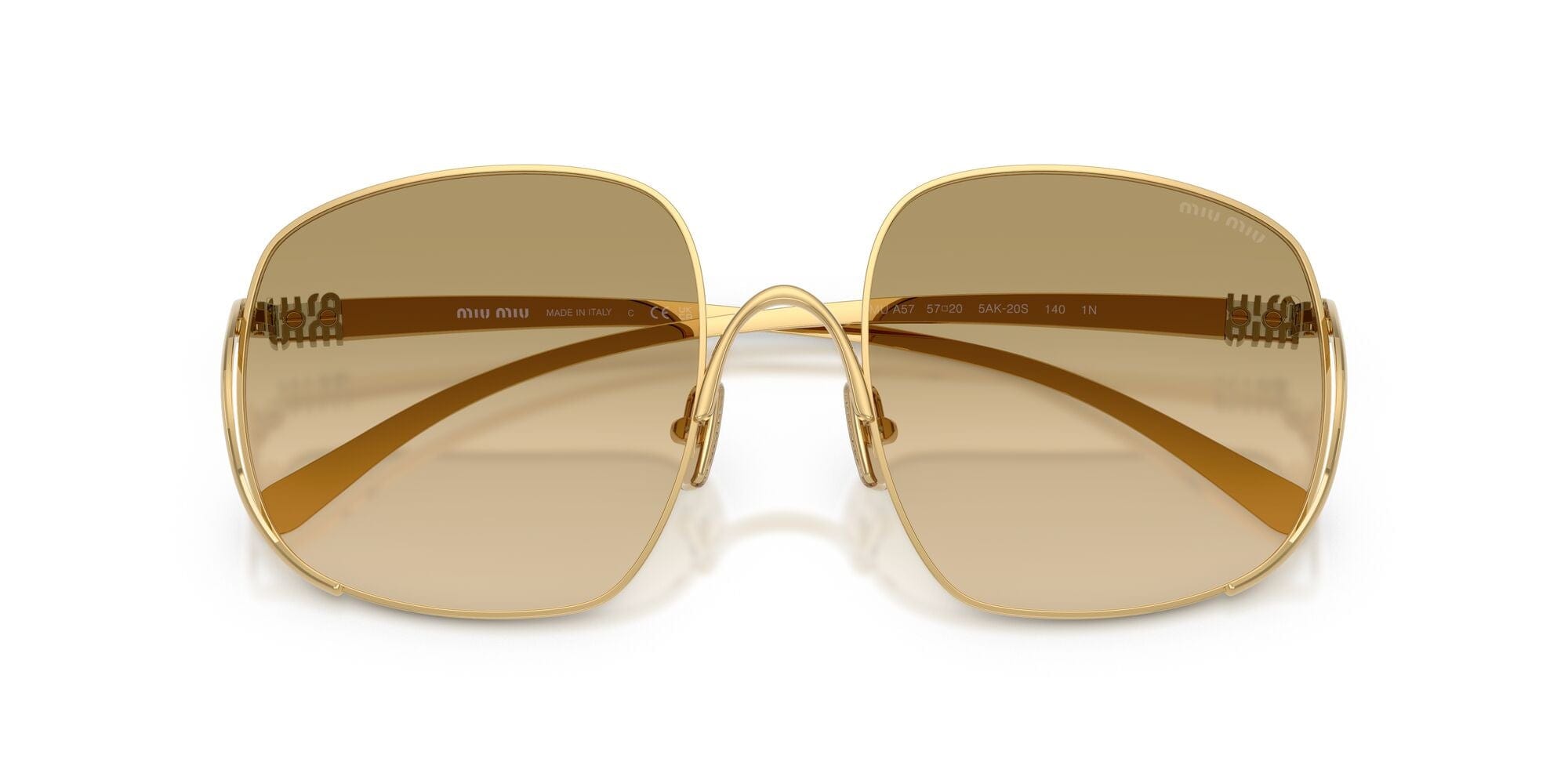 SMUA57S 5AK20S gold/yellow gradient brown lens