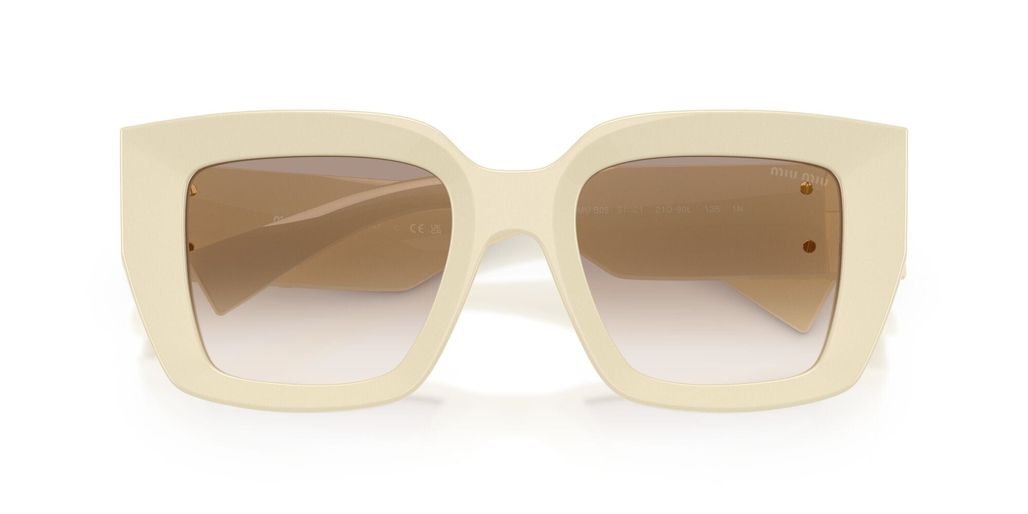 SMUB05S 21D90L milk/clear gradient brown lens