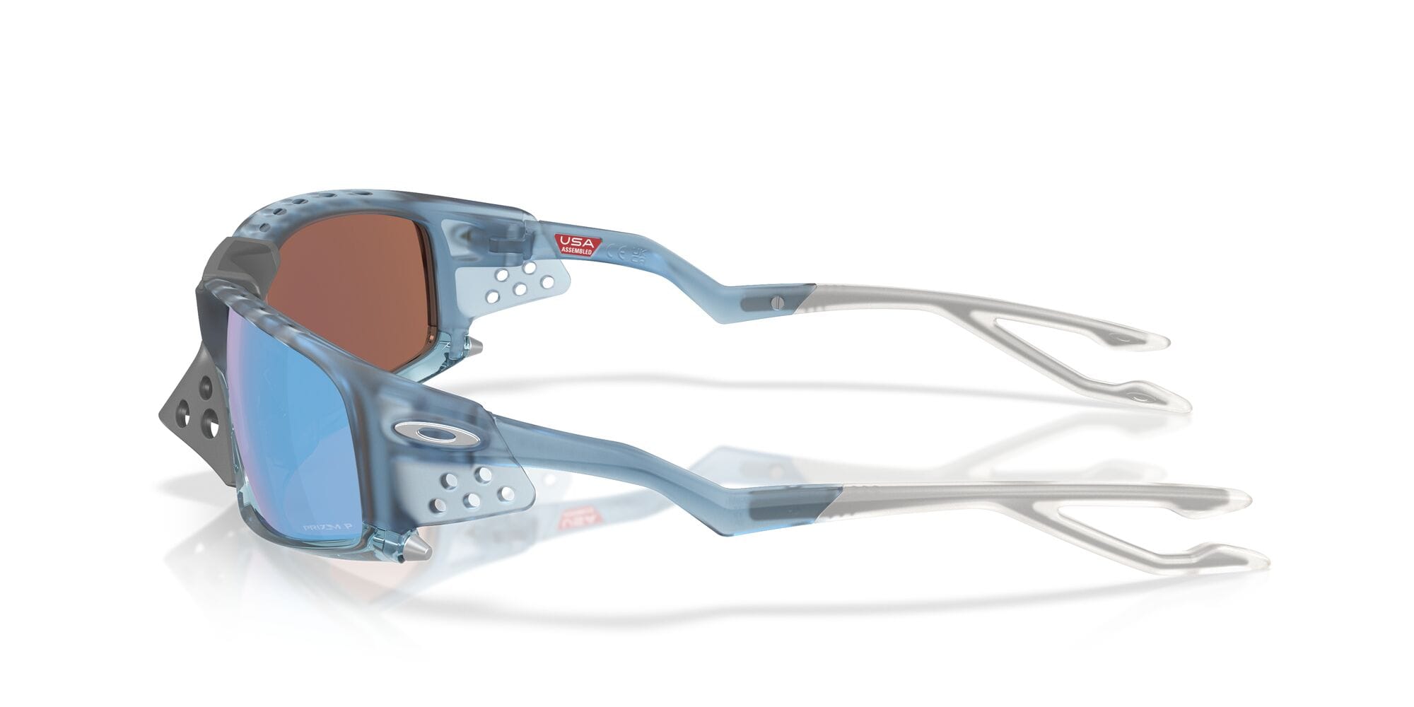 Plantaris Square 952908 matte transparent stonewash/prizm deep water polarised lens