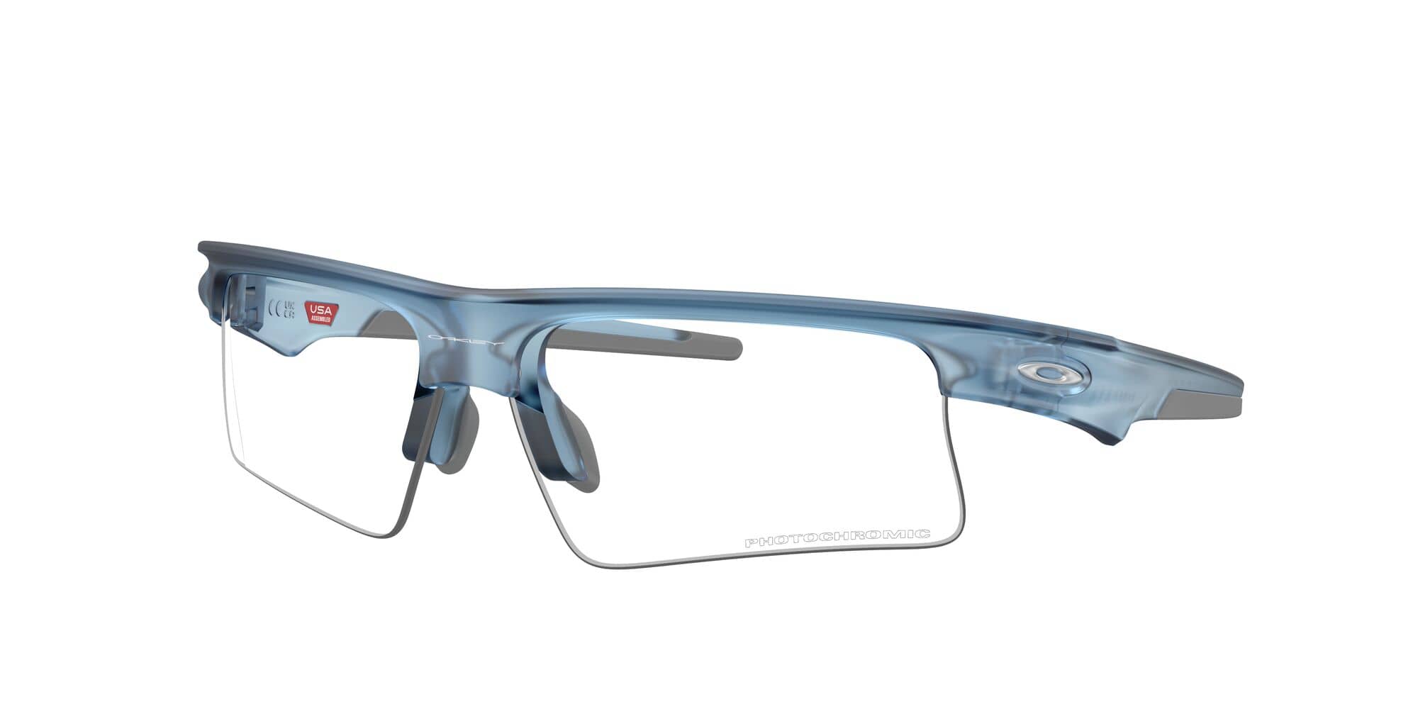 Bispaera speed 953407 matte transparent stonewash clear to black iridium photochromatic lens