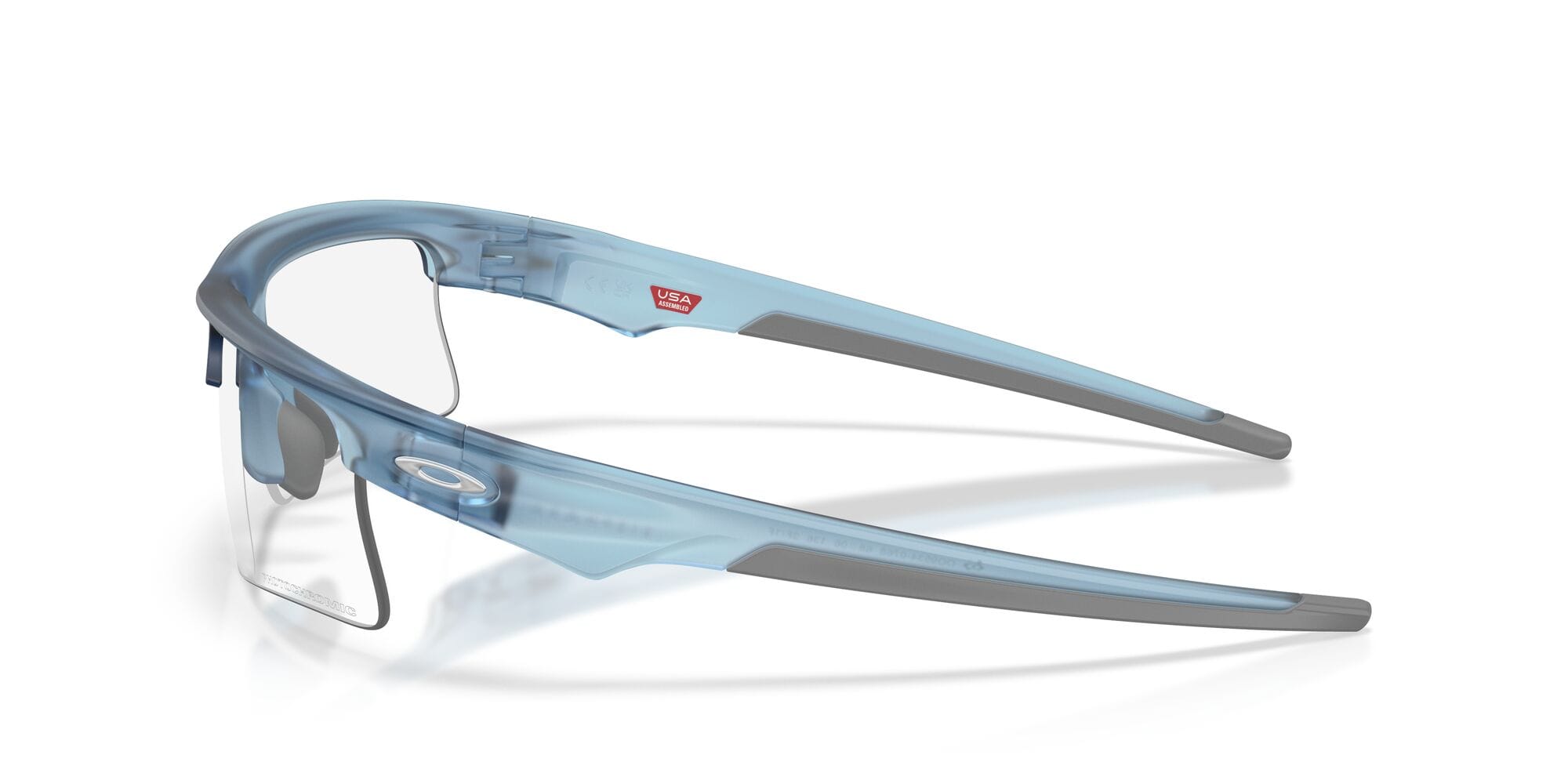 Bispaera speed 953407 matte transparent stonewash clear to black iridium photochromatic lens