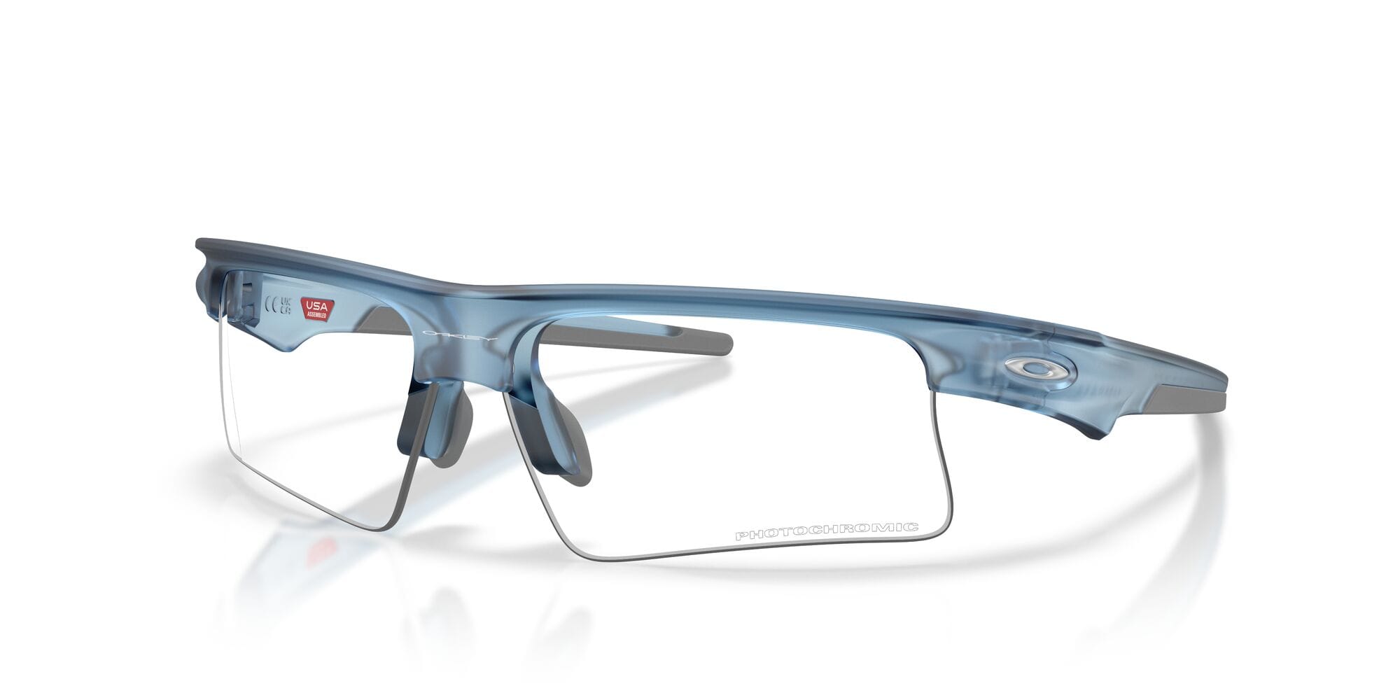 Bispaera speed 953407 matte transparent stonewash clear to black iridium photochromatic lens