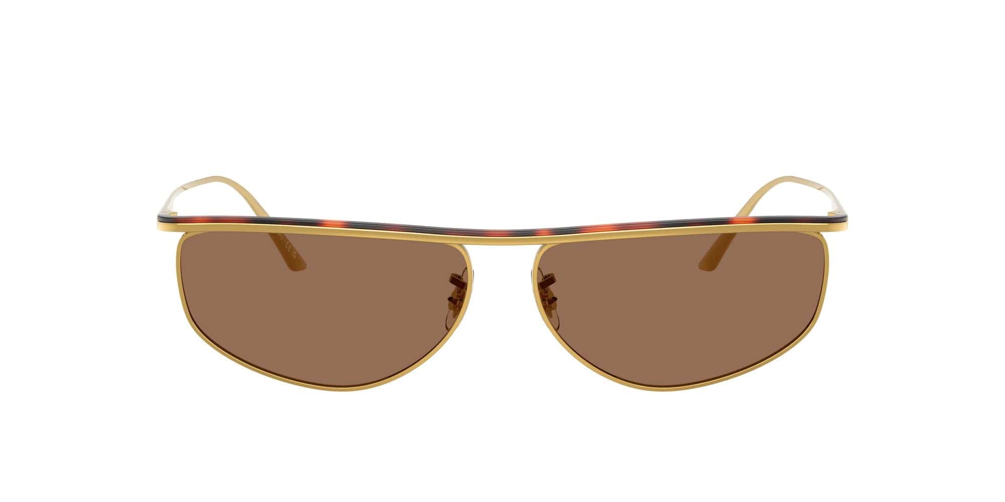 OV1367S 533273 Khaite size 59 gold dark  mahogany/brown lens