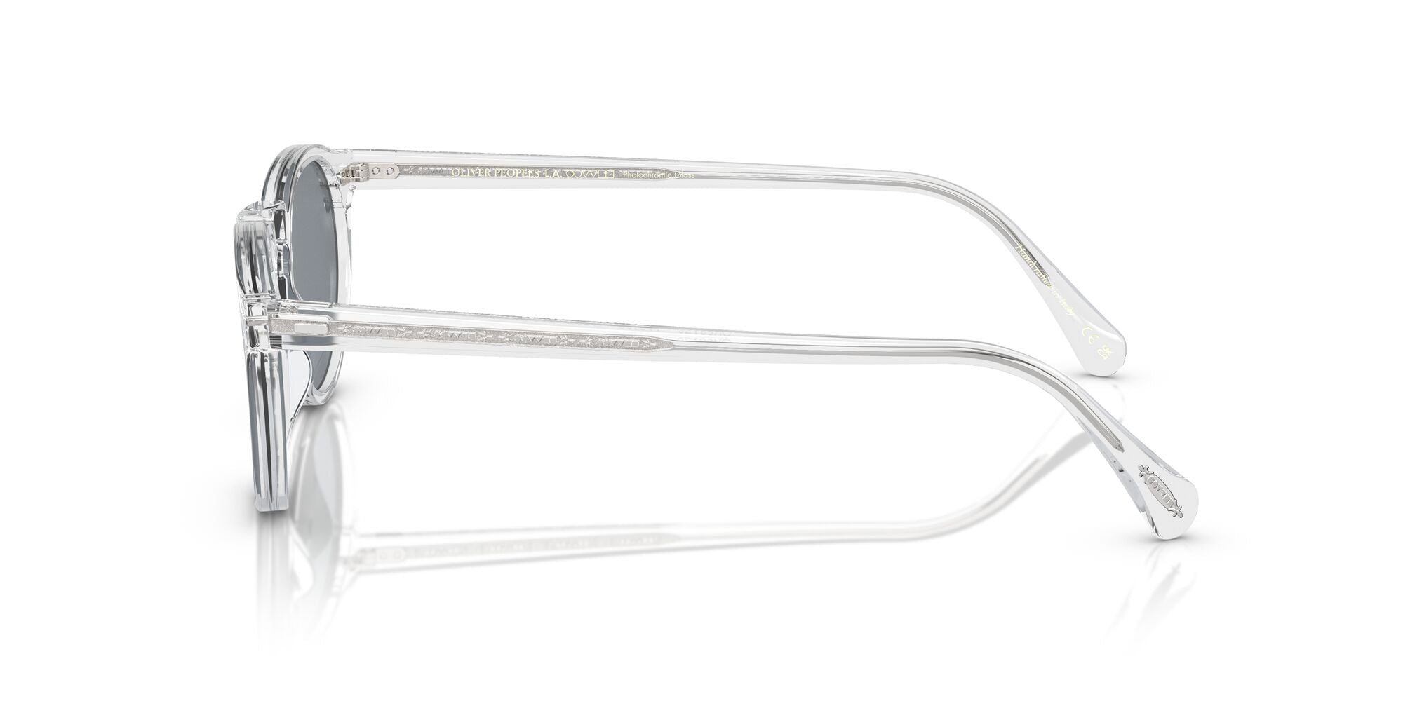 0OV5217S 1101R8 Gregory Peck size 50 crystal/blue photochromic lens