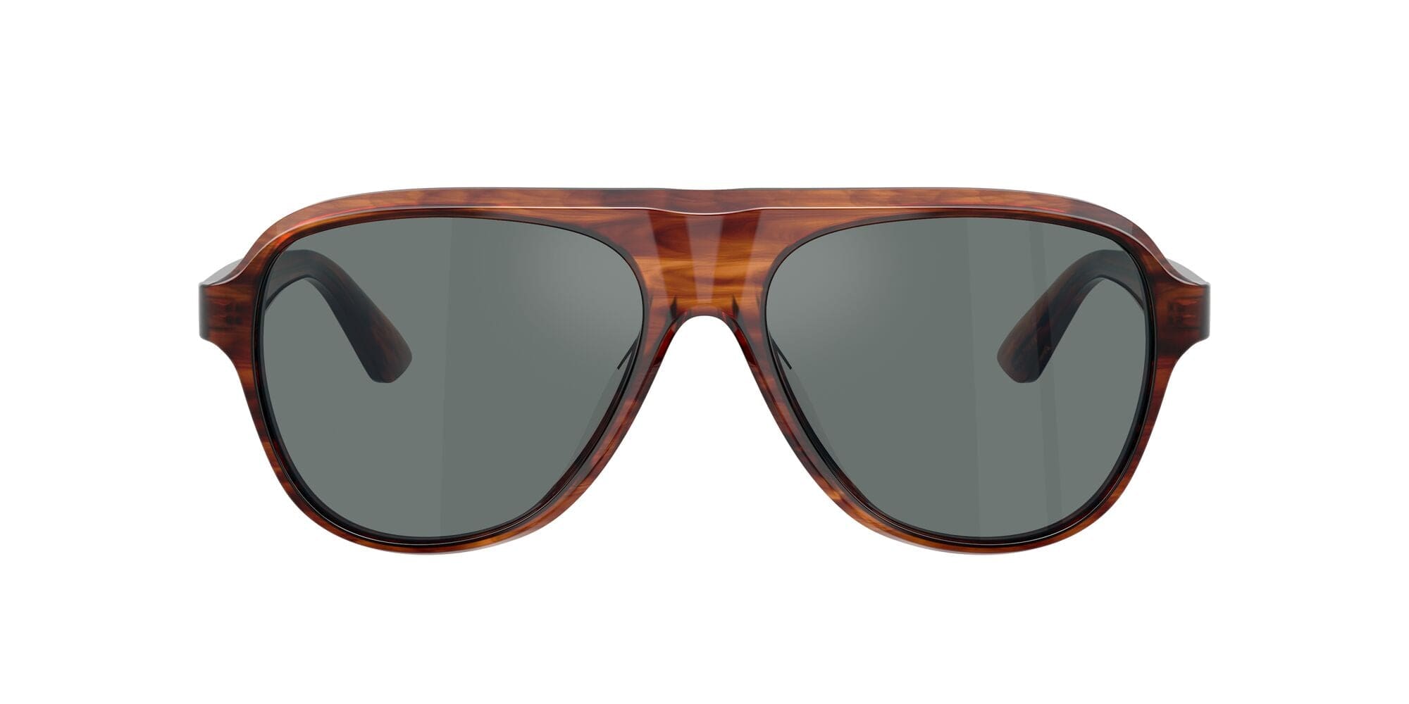 0OV5581SU 1721W5 Paul Newman dark amber smoke/regal blue lens