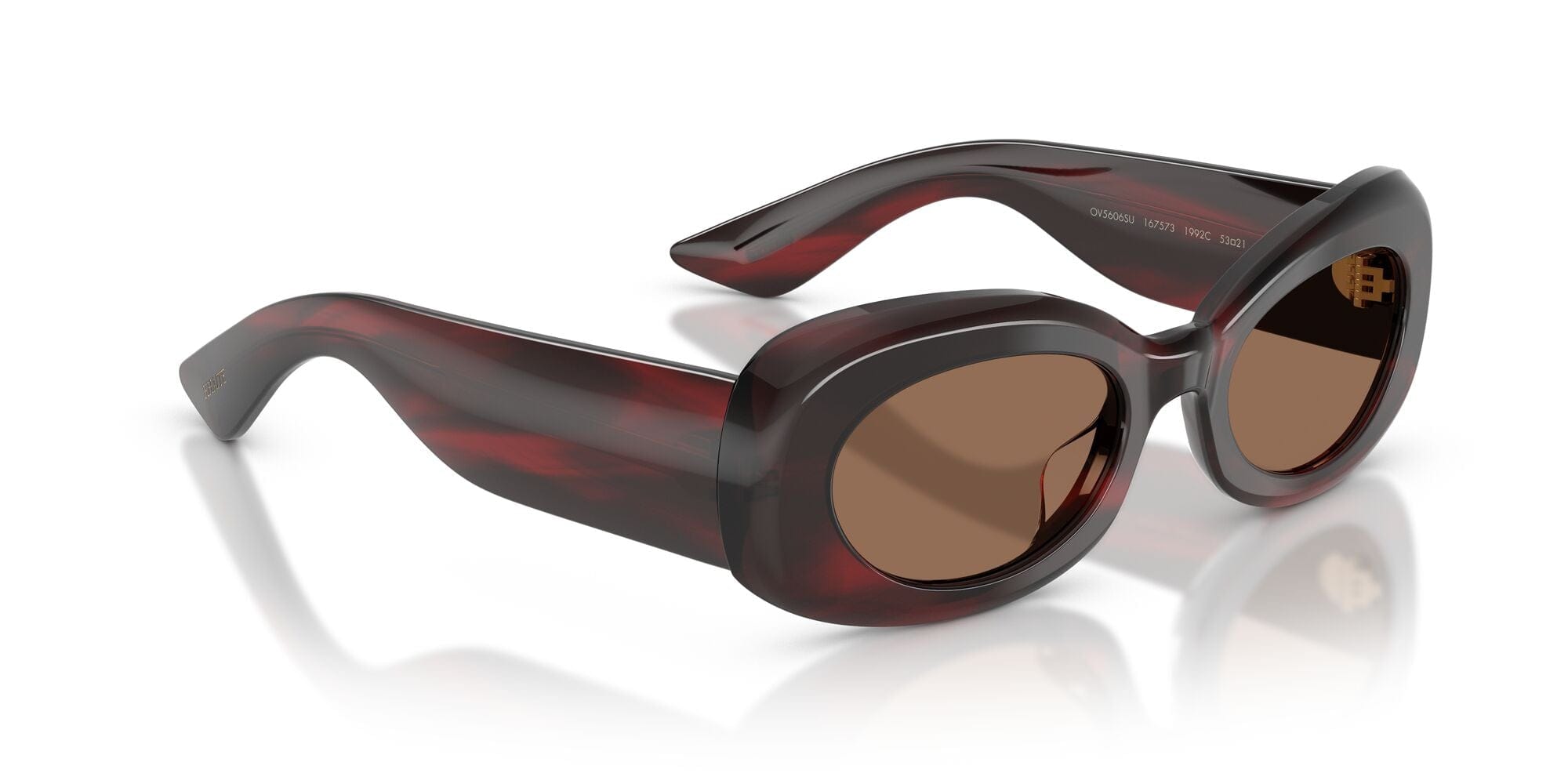 0OV5606SU 167573 Khaite 1992C bordeaux bark/brown lens