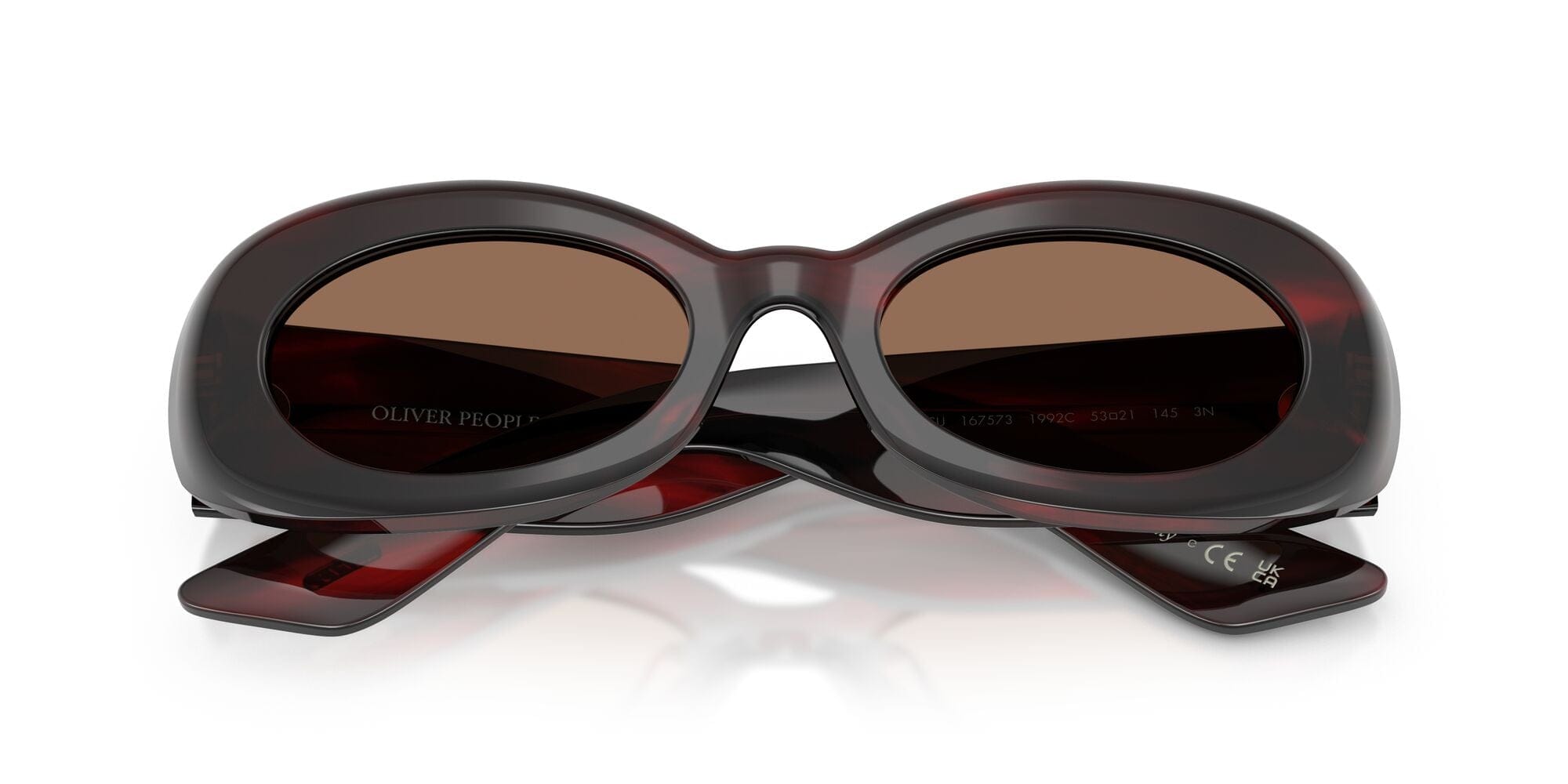 0OV5606SU 167573 Khaite 1992C bordeaux bark/brown lens