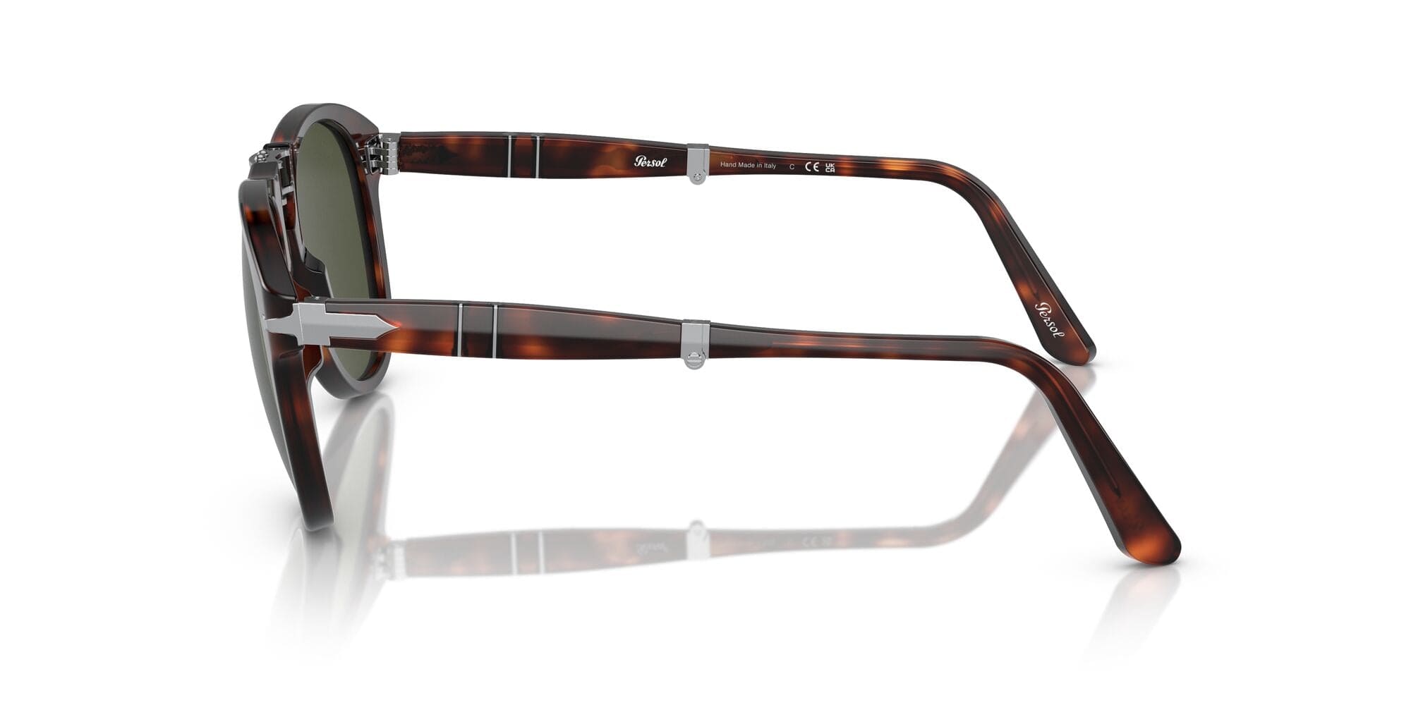 PO0714 24/31 size 52 folding havana/green lens
