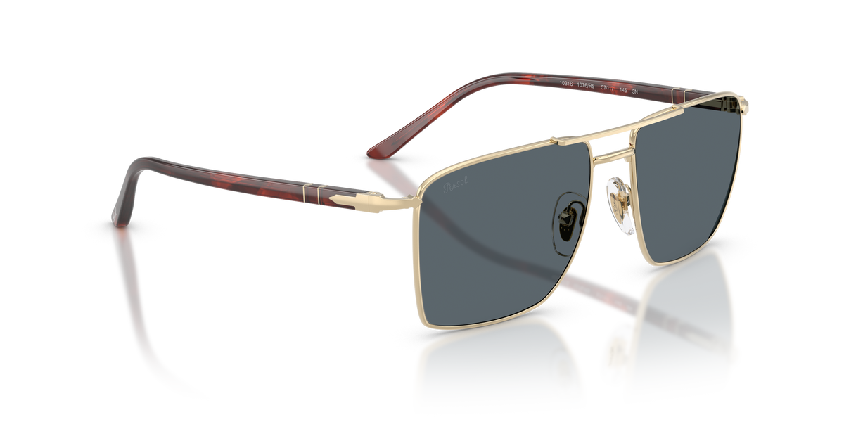 PO1031S 1076R5 gold/blue lens sunglasses