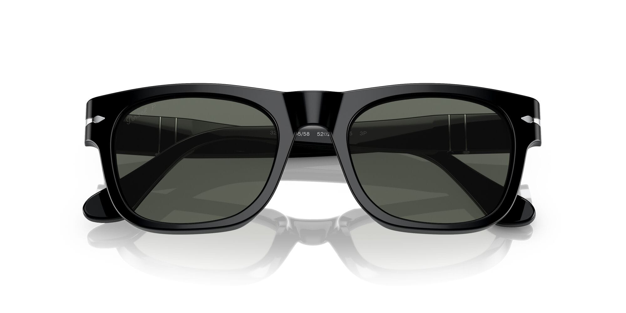 PO3269S 95/58 size 52 black/green polarised lens