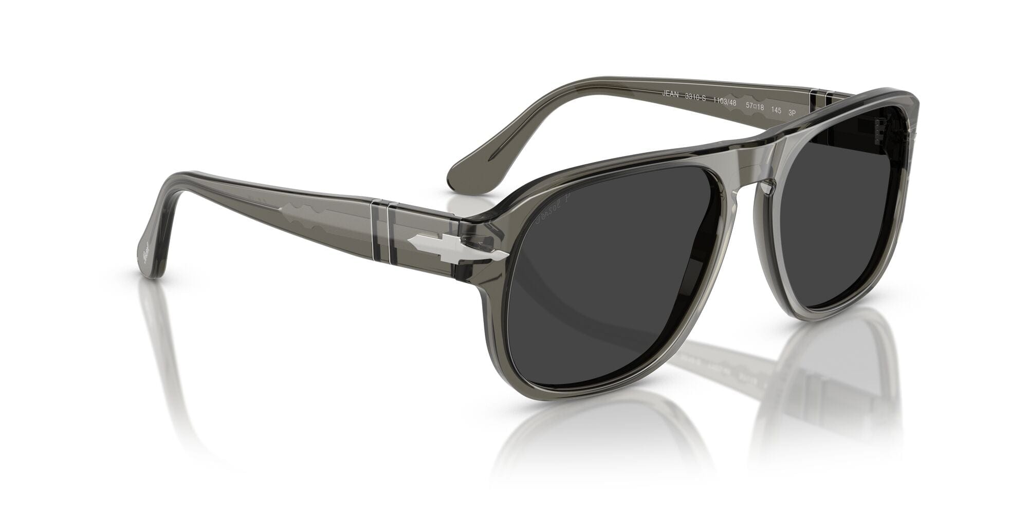 PO3310S 1103/48 size 57 smoke/polarised black lens