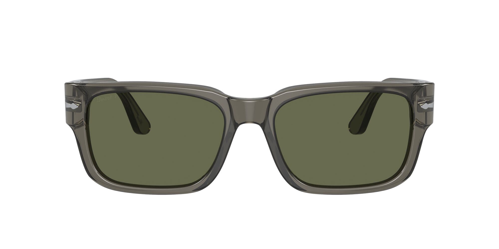 PO3315S 110358 transparent taupe grey/polarised green lens