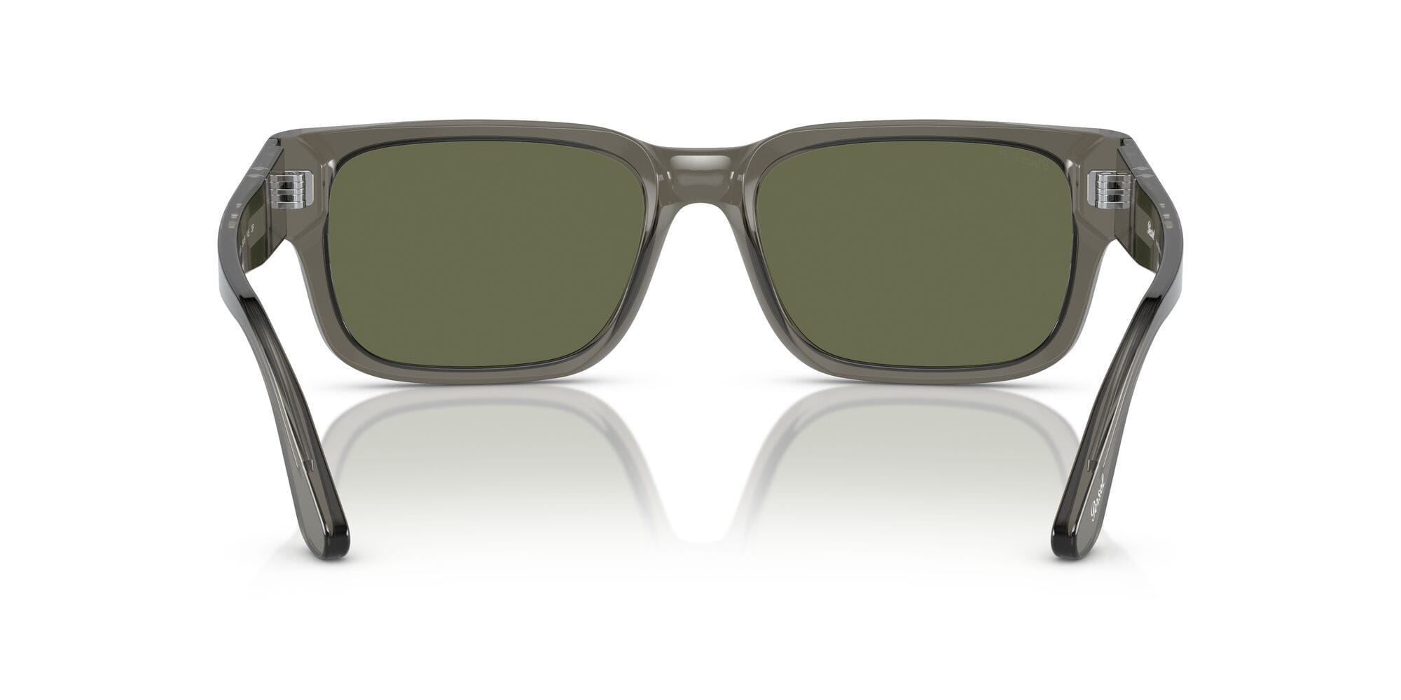 PO3315S 110358 transparent taupe grey/polarised green lens
