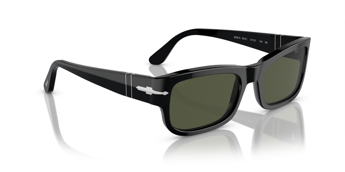 PO3326S 95/31 size 57 black/green lens