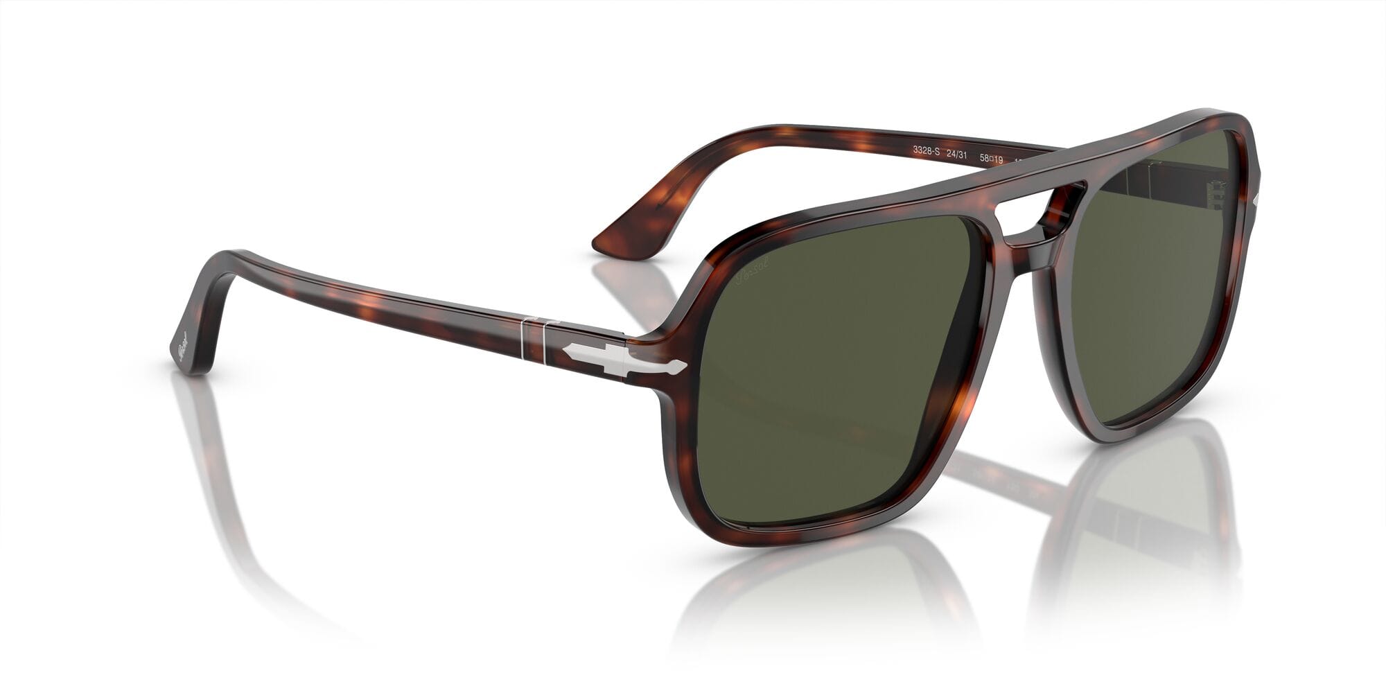 PO3328S 24/31 size 58 havana/green lens