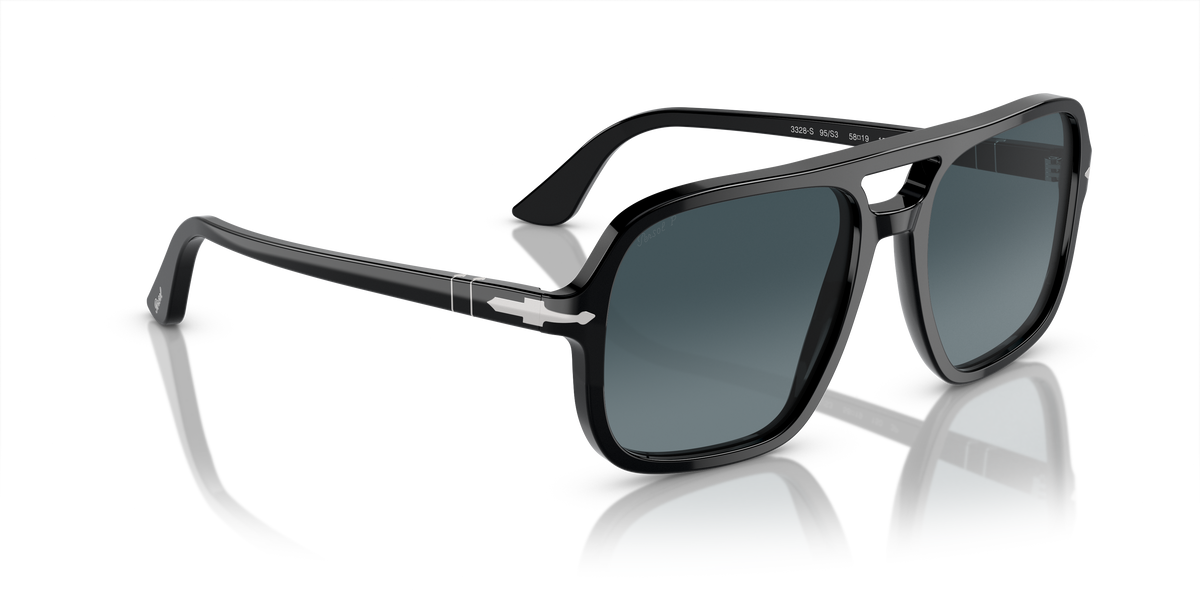PO3328S 95/S3 size 58 black/blue gradient polarised lens