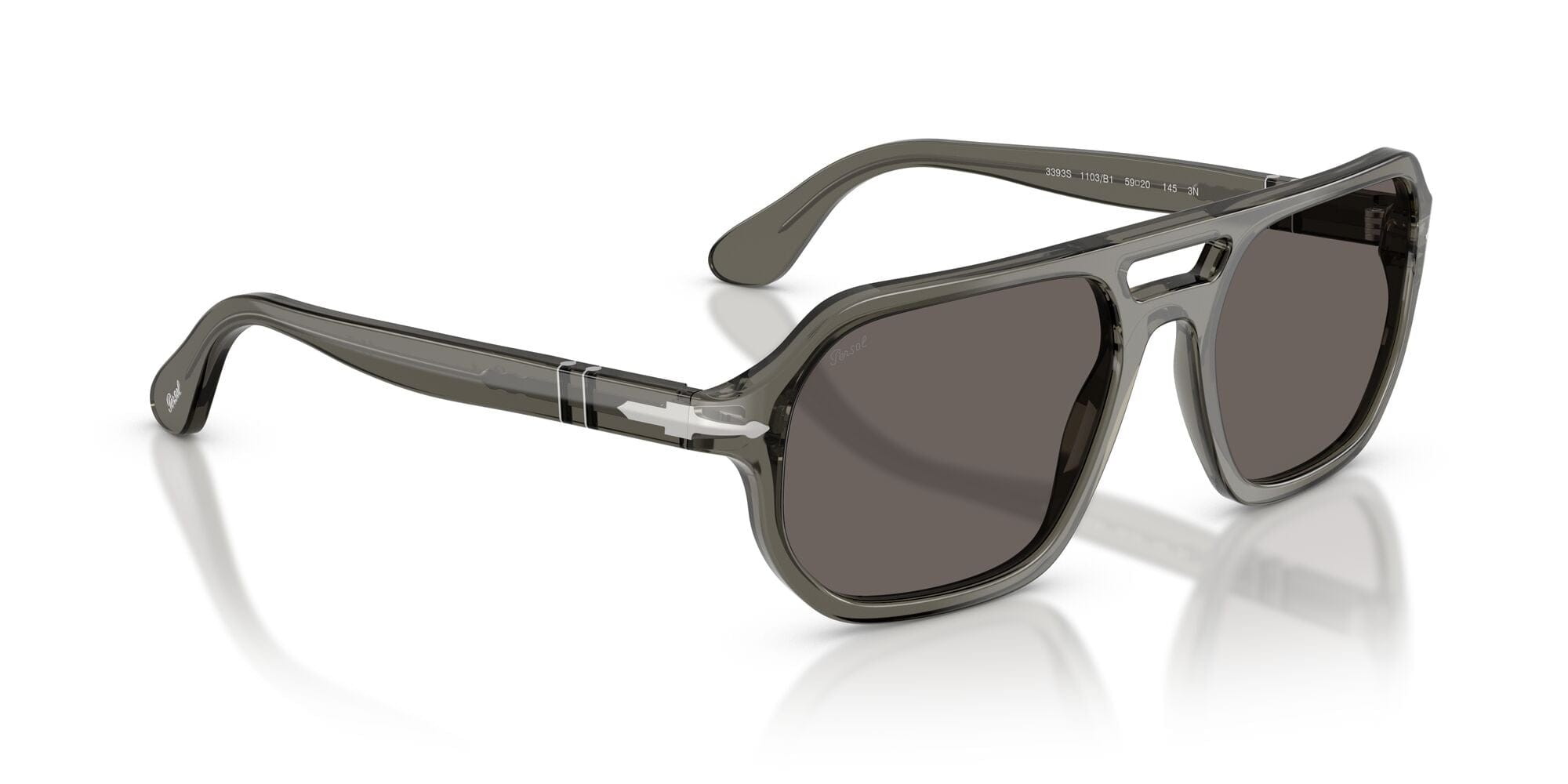 PO3393S 1103B1 size 59 transparent grey/dark grey lens