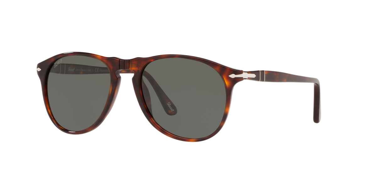 PO9649 24/58 size 55 havana/green polarised lens