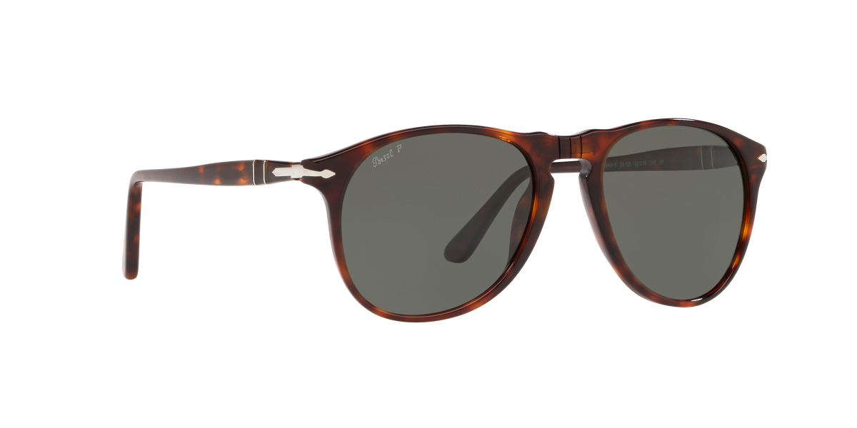 PO9649 24/58 size 55 havana/green polarised lens