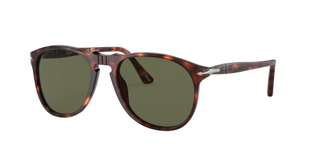 PO9649 24/58 size 55 havana/green polarised lens