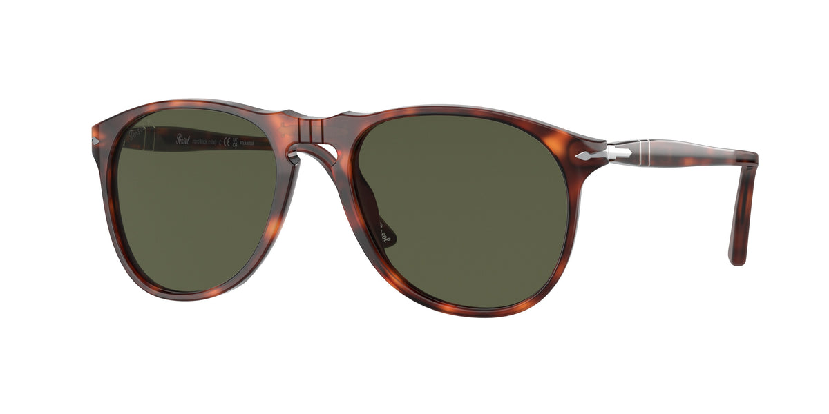 PO9649 24/58 size 55 havana/green polarised lens