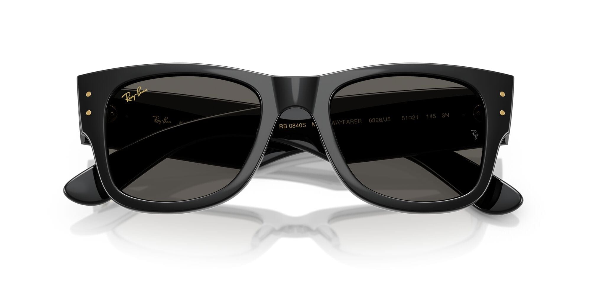 RB0840S 6826J5 Mega Wayfarer black/ultra black lens