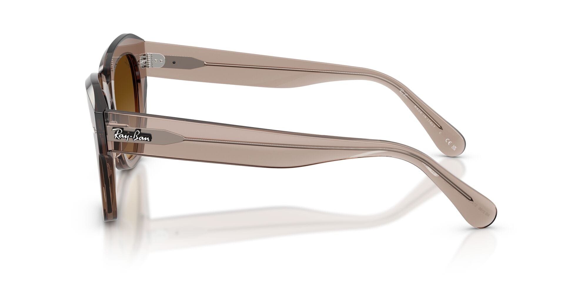 RB2186 682785 State Street size 49 transparent light brown/gradient brown lens