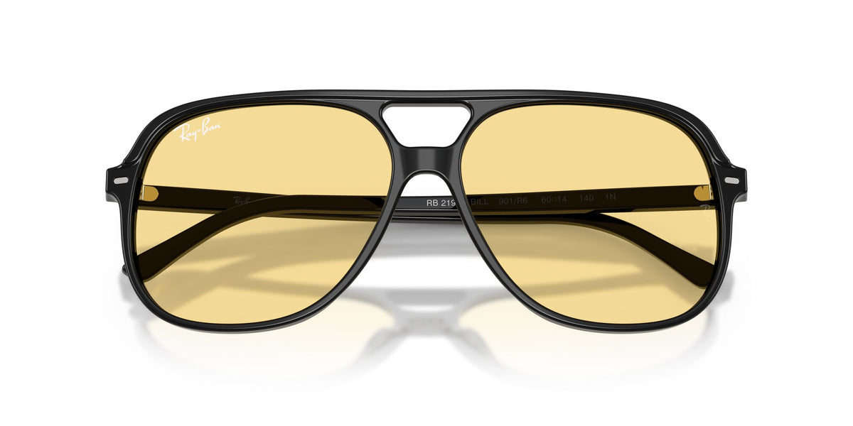 RB2198 901/R6 size 60 black/yellow lens