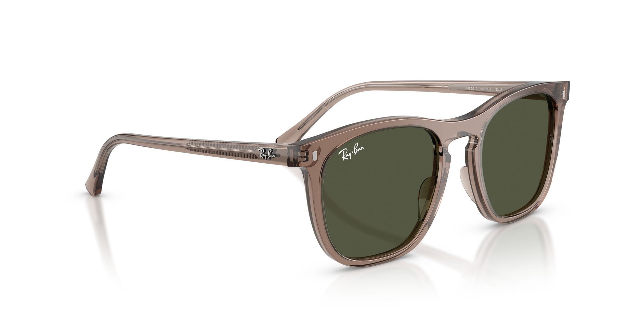 RB2210 845731 size 53 transparent light brown/blue lens