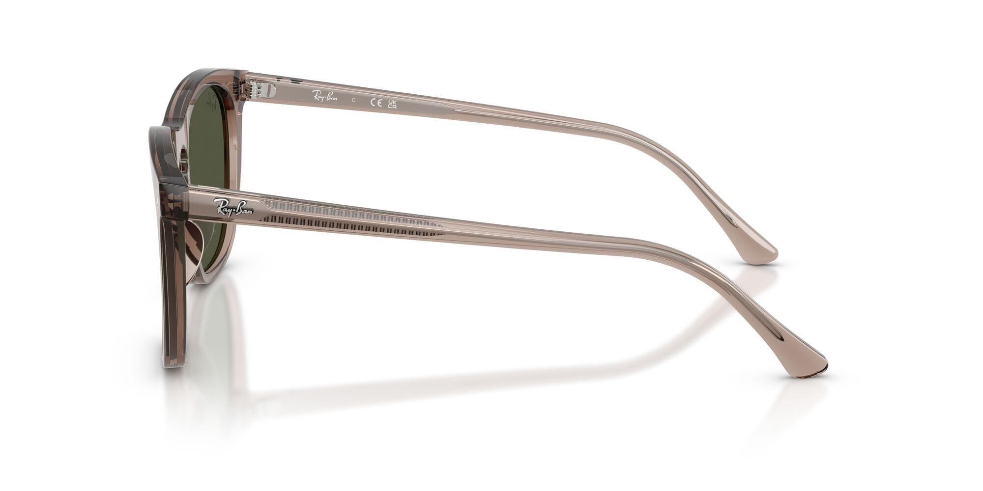 RB2210 845731 size 53 transparent light brown/blue lens