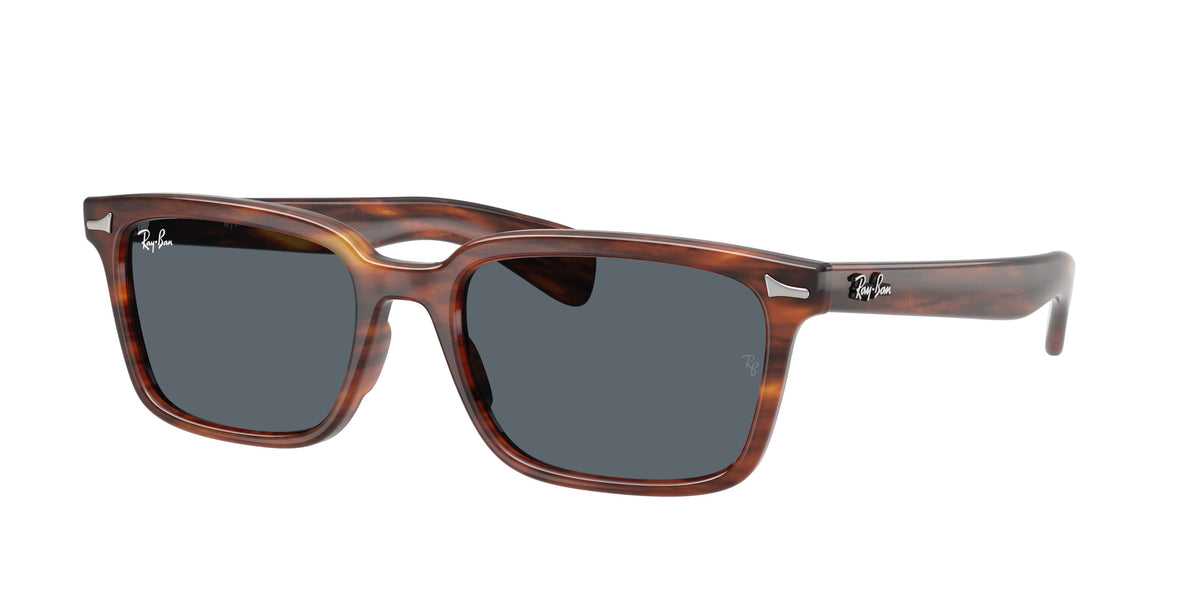 RB2234 954/R5 size 53 striped havana/blue lens sunglasses