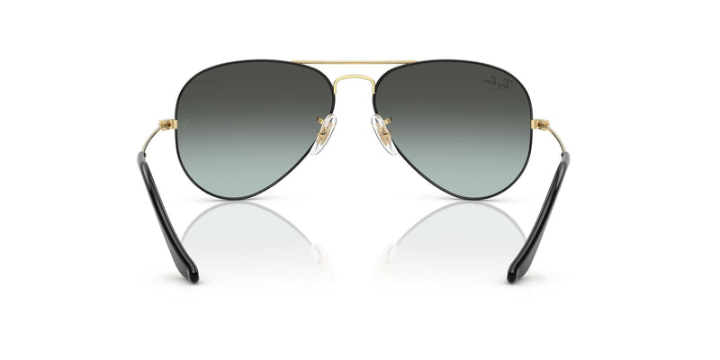 RB3025 9271GK (62)  black arista/blue vintage gradient black lens