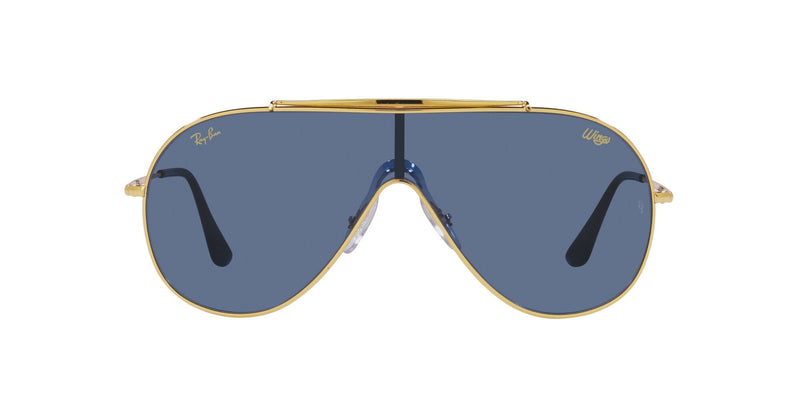 RB3597 925480 WINGS GOLD/DARK BLUE LENS