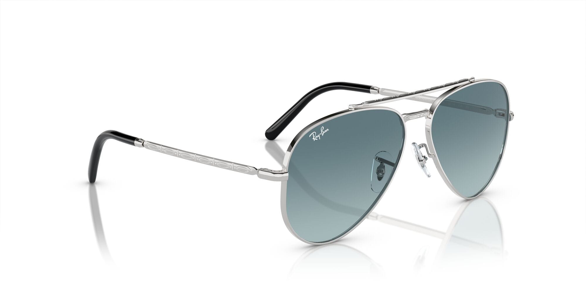 RB3625 003/R5 size 62 silver/blue lens