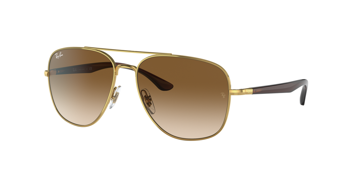 RB3683 001/51 gold/ brown gradient lens sunglasses