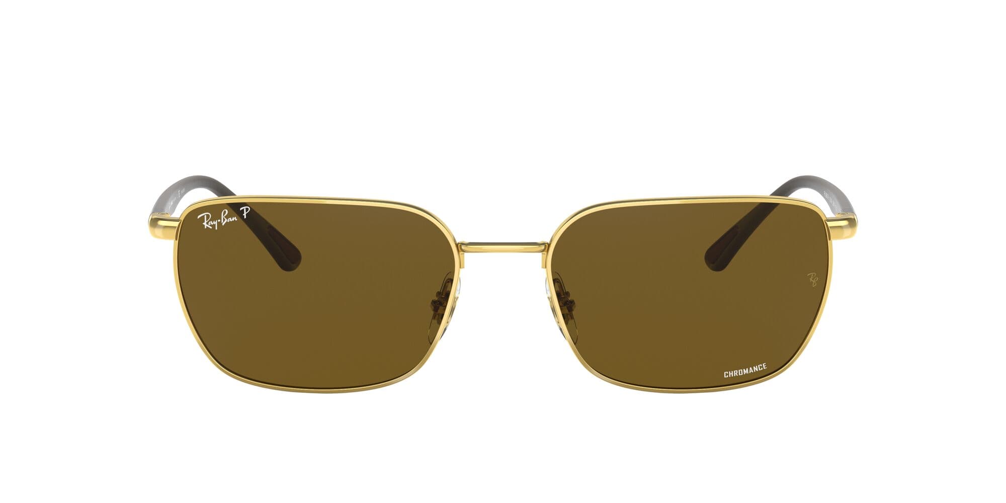 RB3684CH 001/AN gold/ brown polarised lens