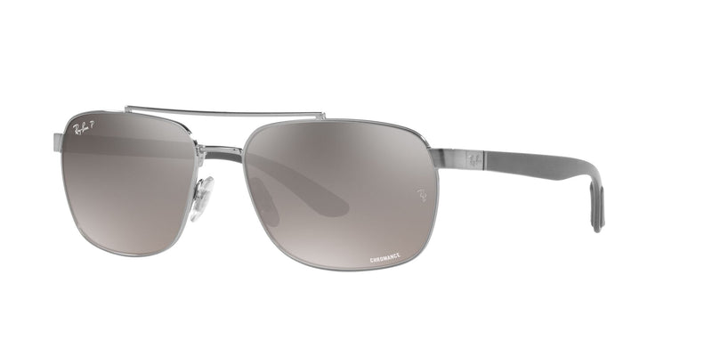 RB3701 004/5J (59) GUNMETAL/POLARISED GREY LENS