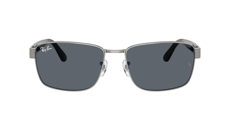 RB3750 004/R5 (62) gunmetal/blue lens