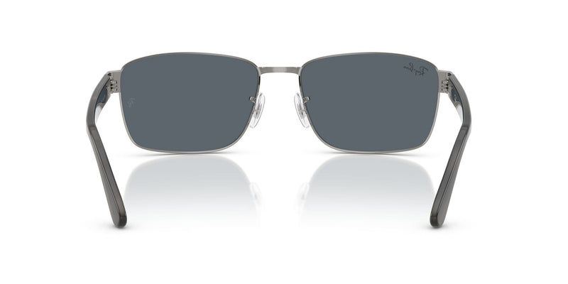 RB3750 004/R5 (62) gunmetal/blue lens