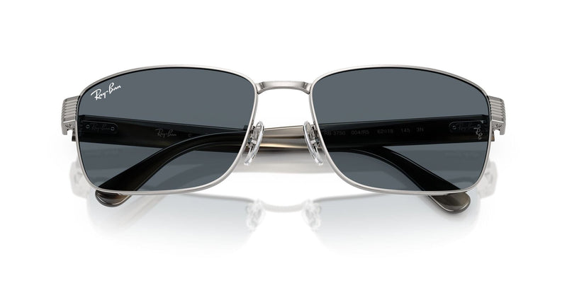 RB3750 004/R5 (62) gunmetal/blue lens