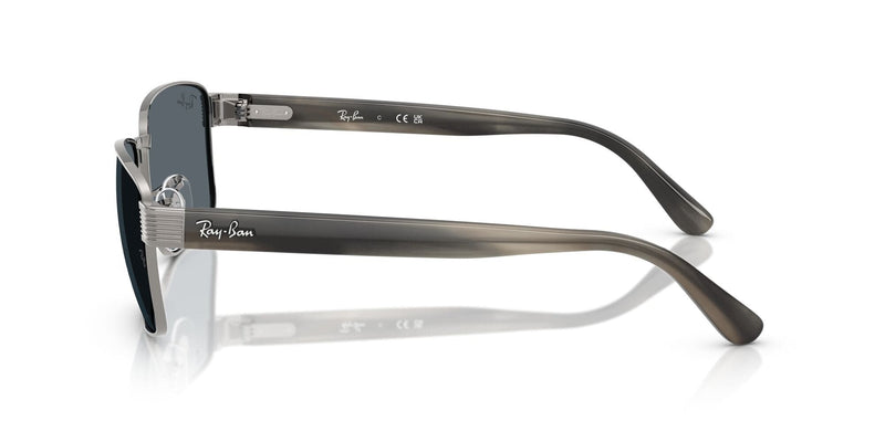 RB3750 004/R5 (62) gunmetal/blue lens