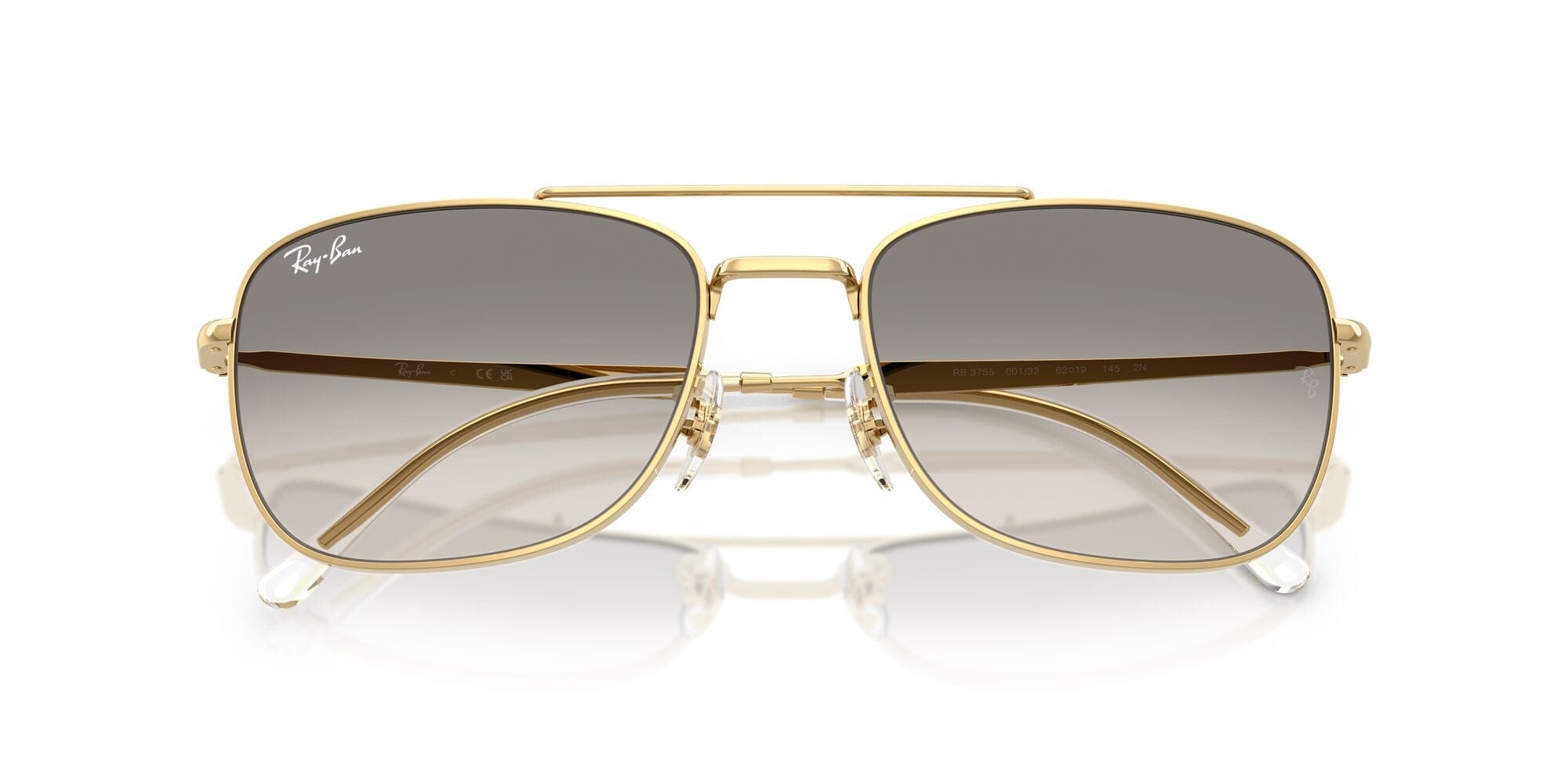RB3755 001/32 size 62 arista/clear gradient grey lens