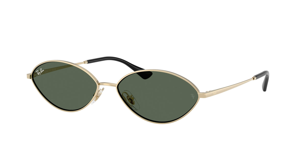 RB3757 921371 size 59 pale gold/dark green lens