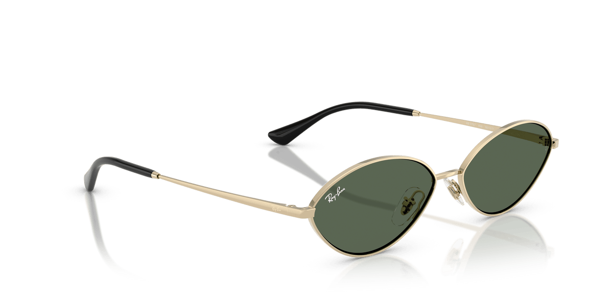 RB3757 921371 size 59 pale gold/dark green lens