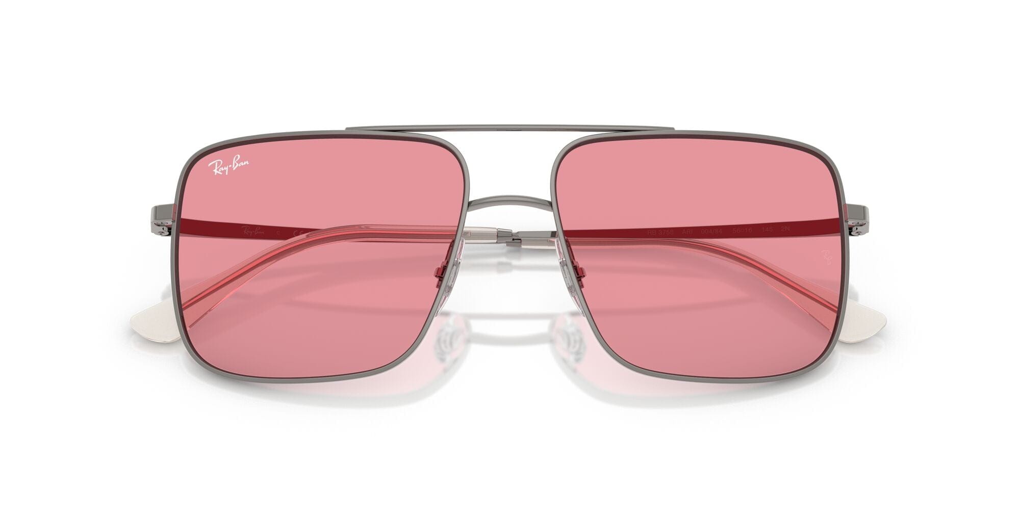 RB3758 004/84 (56) gunmetal/pink lens