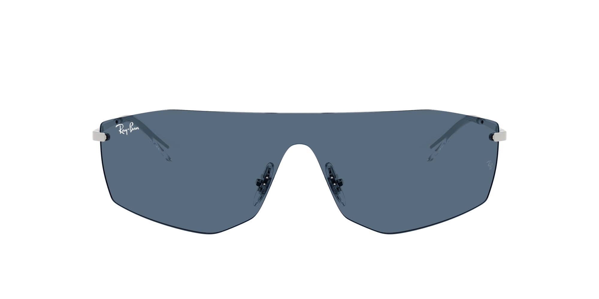 RB3781 003/80 silver/dark blue lens